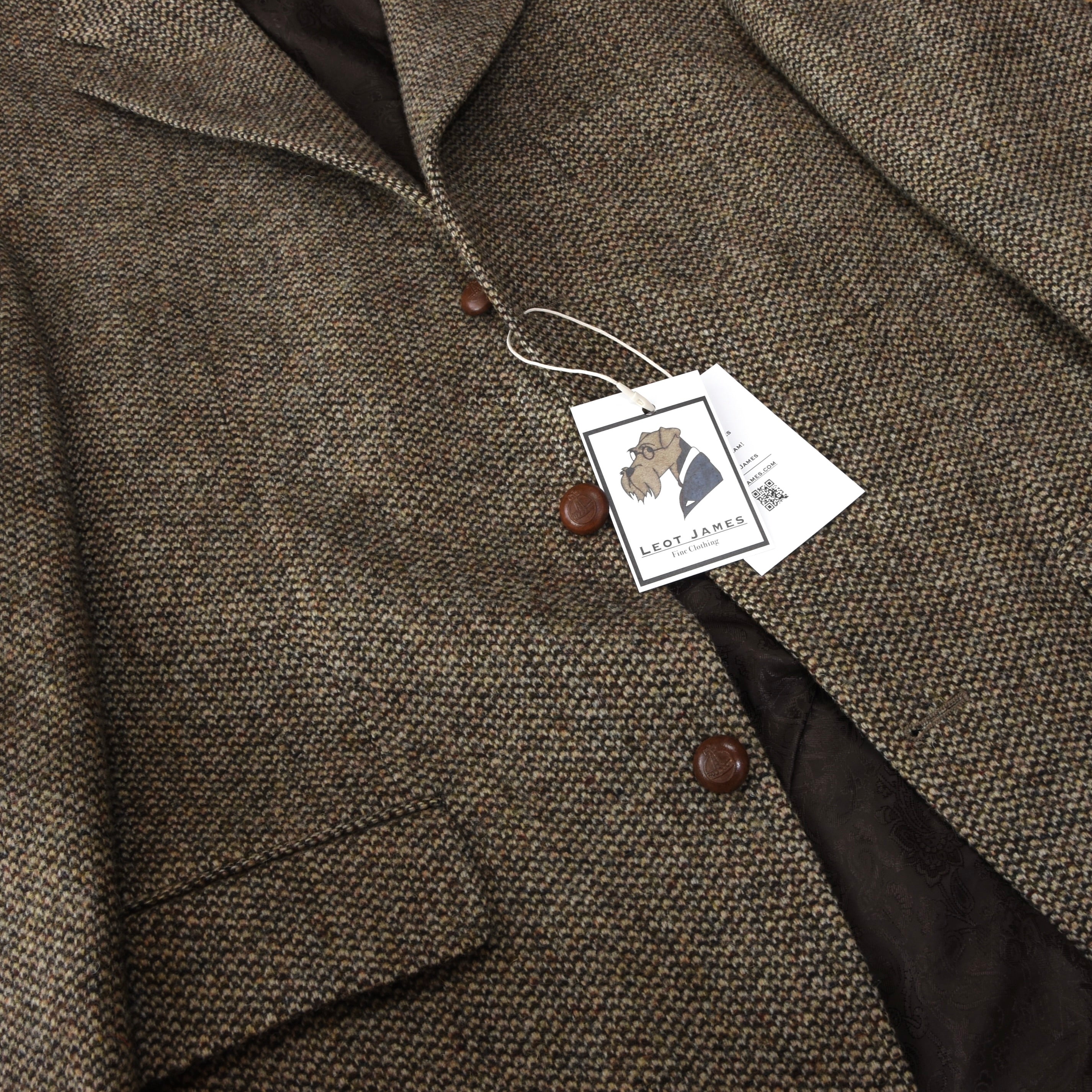 Mario Barutti Harris Tweed Jacket Size 50/R40 - Brown – Leot James