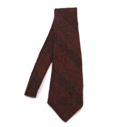 NOS Alois Pichler Wien 1970er Krawatte 100% Wolle - Orange/Schwarz