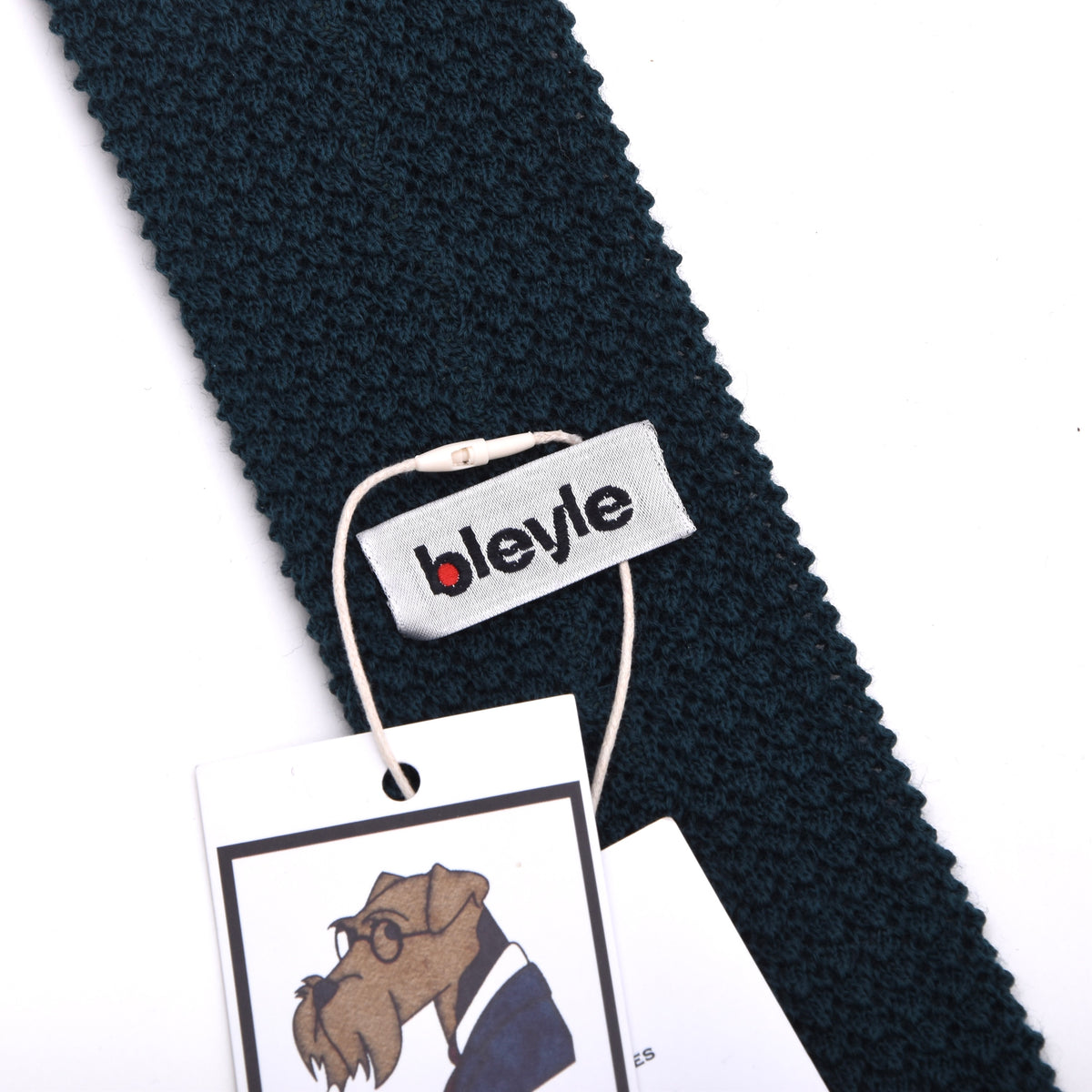 NOS Bleyle Grob Gestrickte Wollkrawatte – Petrol