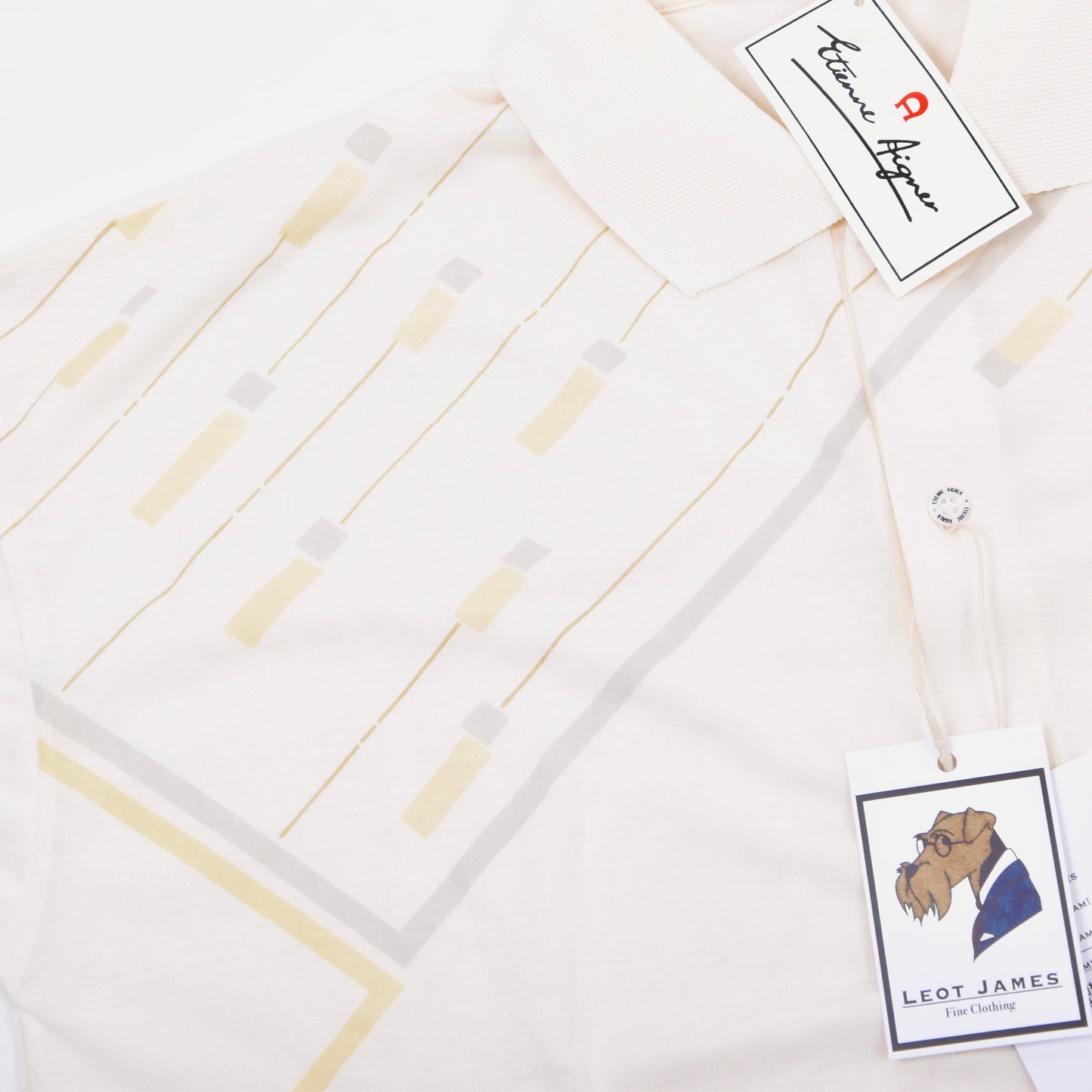 NOS Etienne Aigner Poloshirt Größe L ca. 57cm - Creme