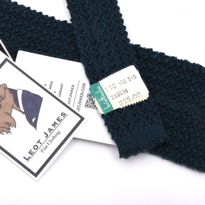 NOS Bleyle Grob Gestrickte Wollkrawatte – Petrol
