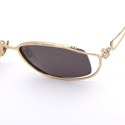 Vintage Gianni Versace Drahtgestell-Sonnenbrille Mod. N30 (?) - Gold