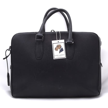 Hugo Boss Ledertasche/Laptop-Tablet-Tasche ca. 40cm - Schwarz