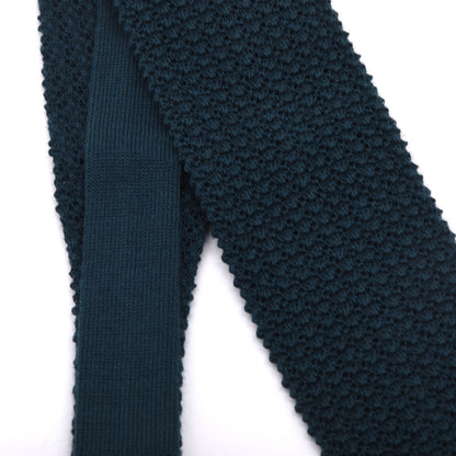 NOS Bleyle Grob Gestrickte Wollkrawatte – Petrol