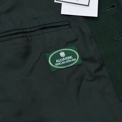 Allwerk Linen Trachten Vest Size 52 ca. 56cm - Green