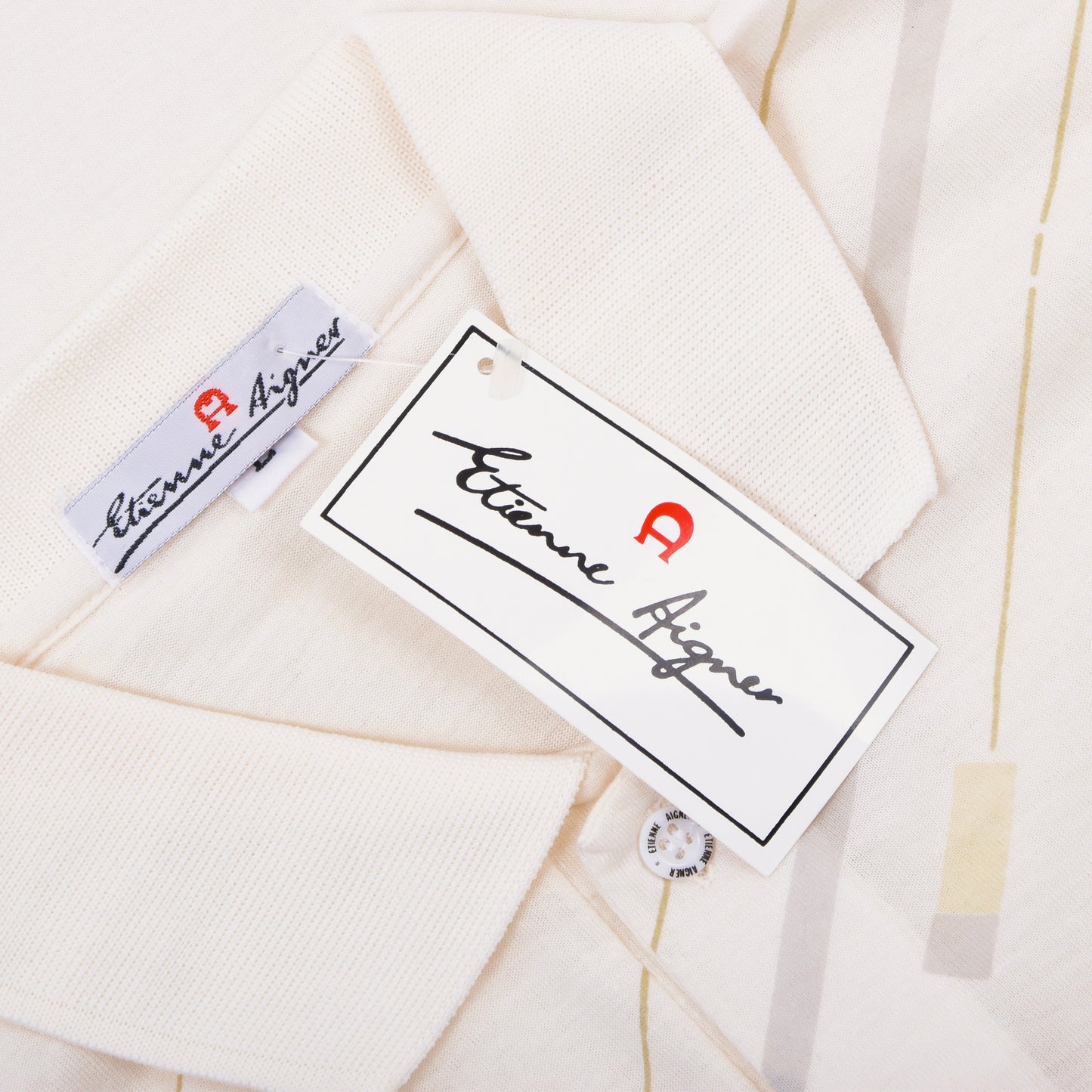 NOS Etienne Aigner Poloshirt Größe L ca. 57cm - Creme