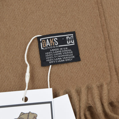 Vintage DAKS London Wool Scarf ca. 143cm - Beige/Tan