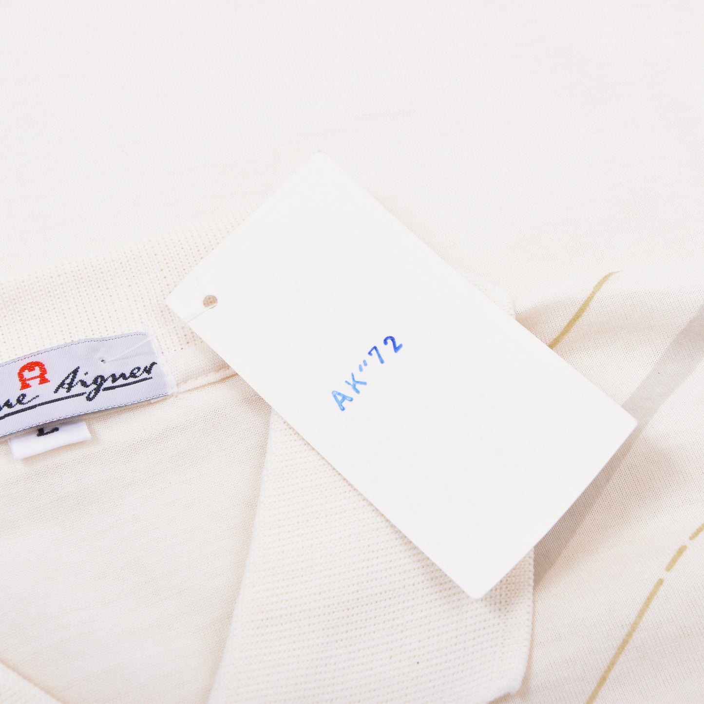 NOS Etienne Aigner Poloshirt Größe L ca. 57cm - Creme