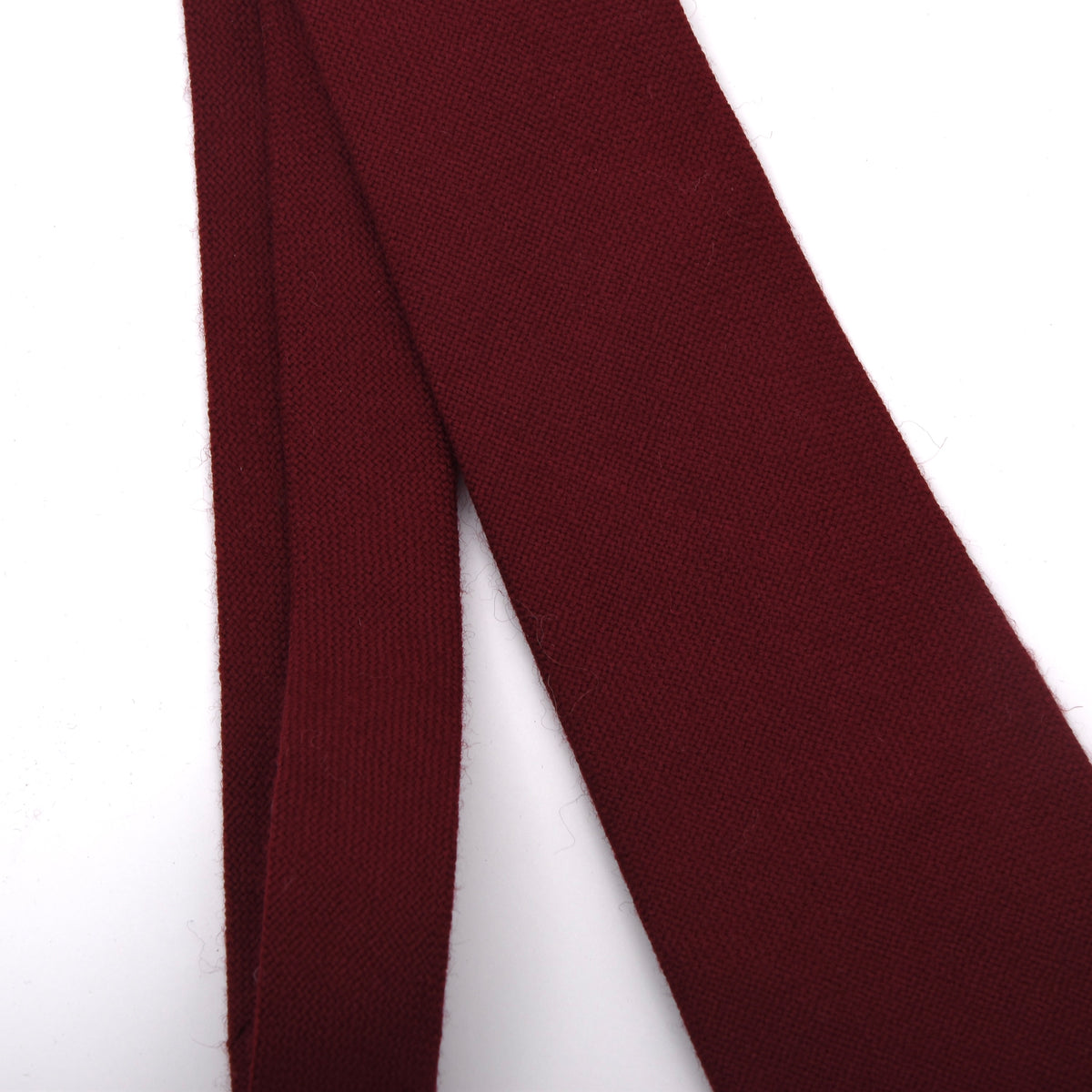 NOS Craigmill Krawatte 100% Schurwolle Made in Scotland – Weinrot