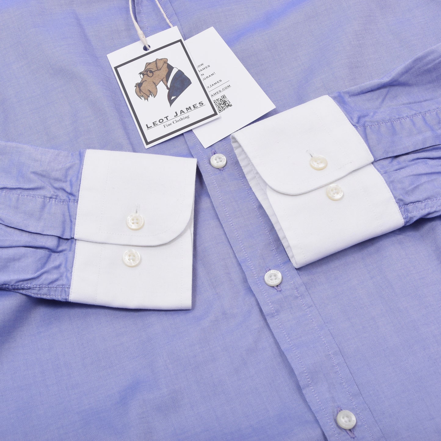 Etro Milano x2 Hemden Größe 41 – Lila/Blau