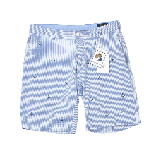 Polo Ralph Lauren Seersucker Shorts Size 32 - Blue/White Anchor