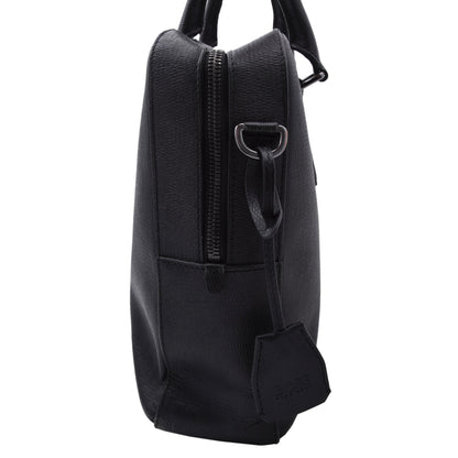 Hugo Boss Ledertasche/Laptop-Tablet-Tasche ca. 40cm - Schwarz
