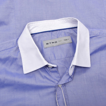 Etro Milano x2 Hemden Größe 41 – Lila/Blau
