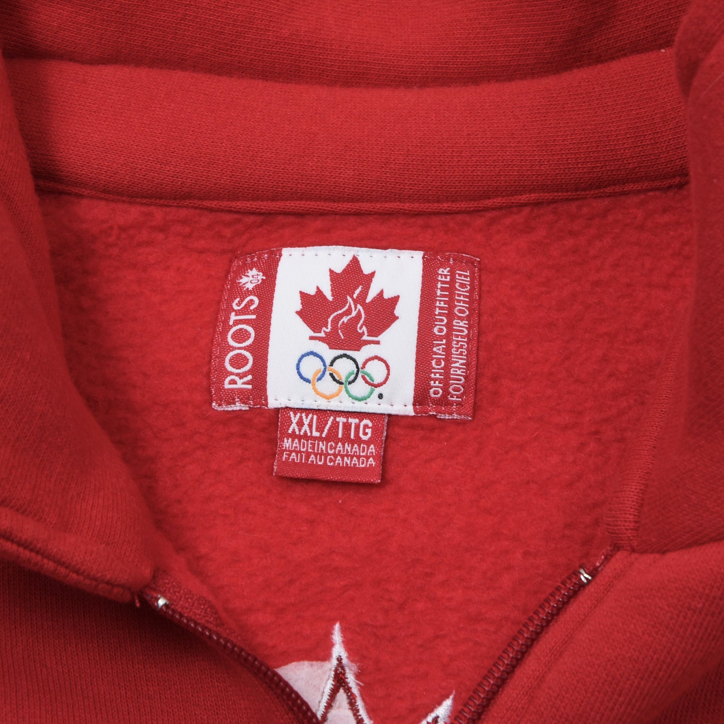 Roots Canada 2004 Olympics Pullover Size XXL ca. 68cm - Red