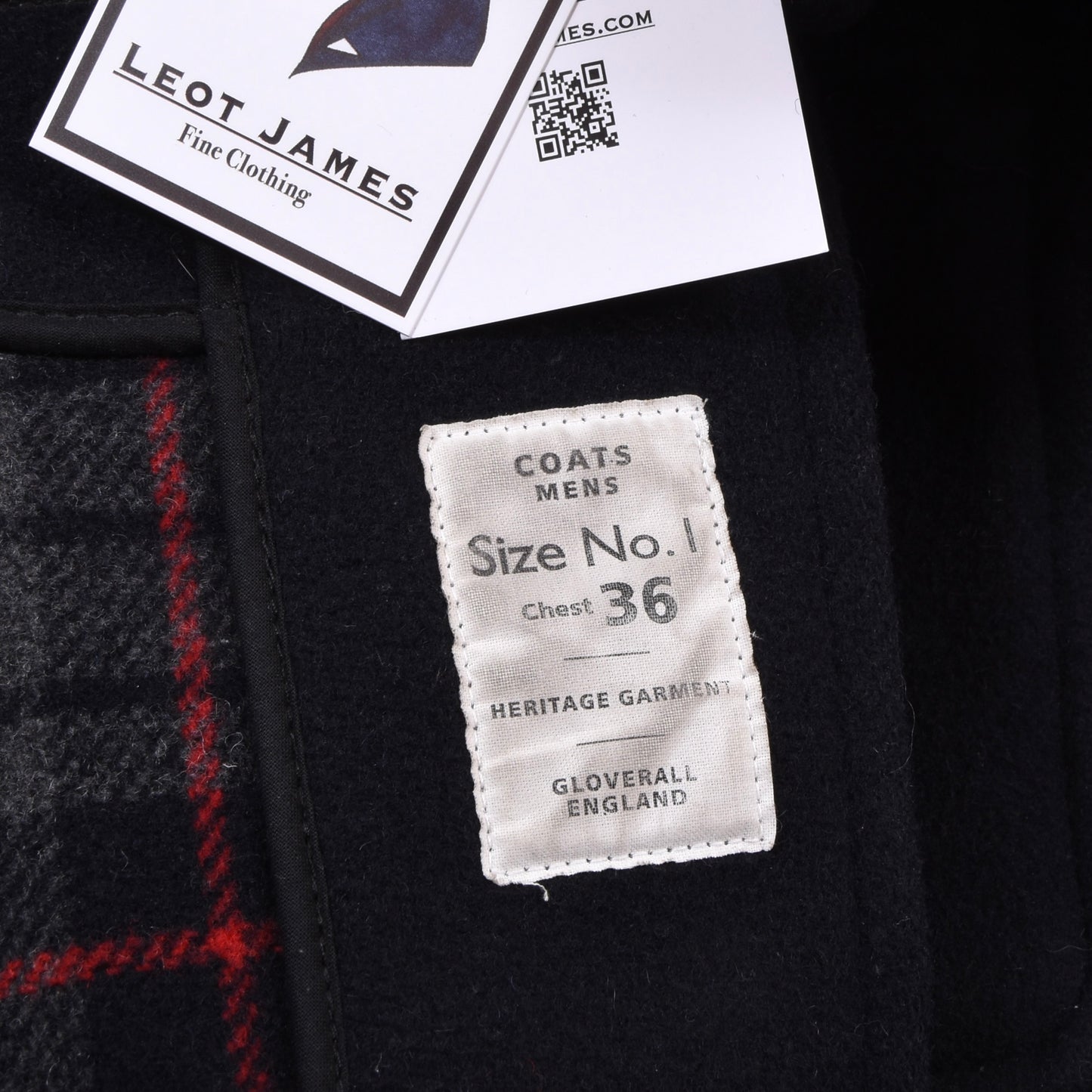 Gloverall Duffle Coat Size UK 36 EUR 46 ca. 52.5cm - Navy