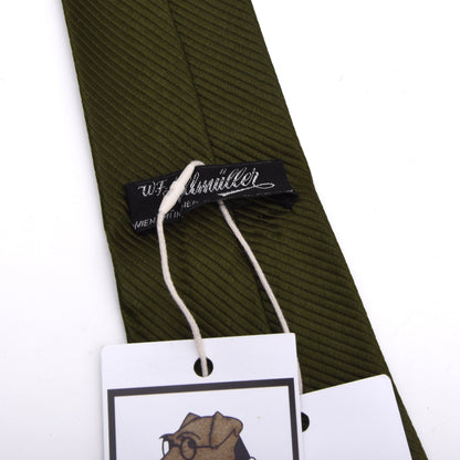 Vintage Adlmüller Silk Tie Width: 11cm - Olive Green