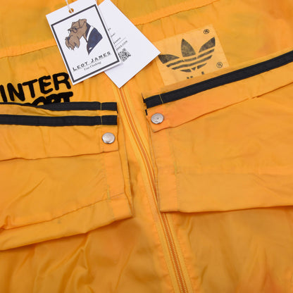 Vintage Adidas Nylon Regenjacke Größe D50 ca. 60cm - Gelb