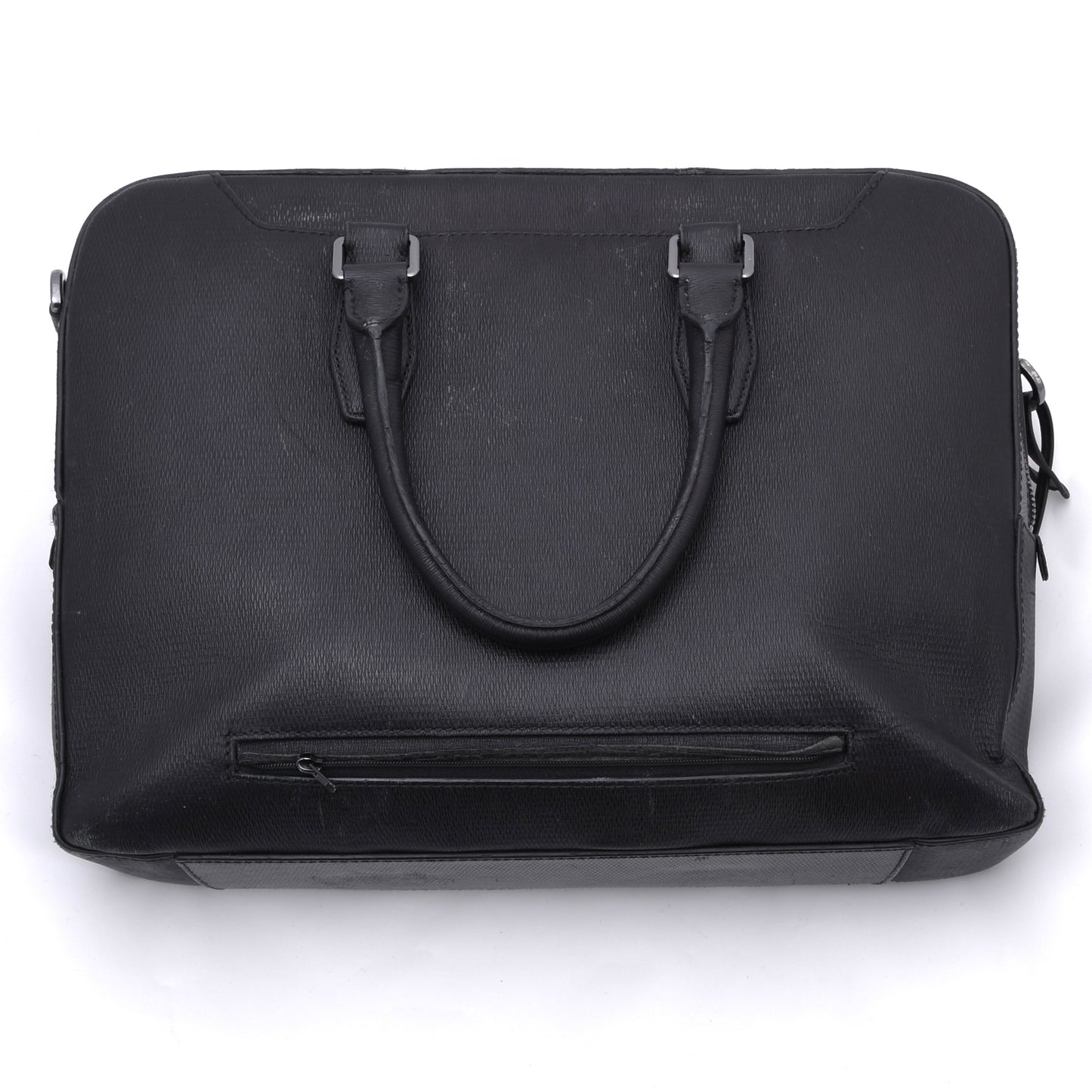 Hugo Boss Ledertasche/Laptop-Tablet-Tasche ca. 40cm - Schwarz