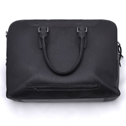 Hugo Boss Ledertasche/Laptop-Tablet-Tasche ca. 40cm - Schwarz