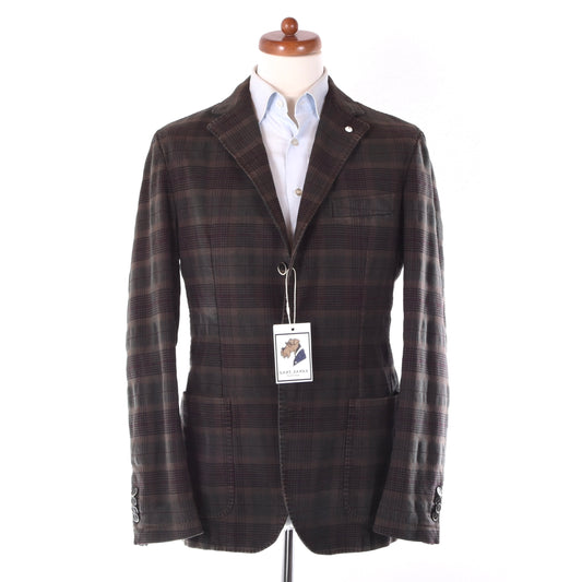 LBM 1911 Unstrukturierte Baumwolljacke Größe 50 ca. 52,5cm - Kariert