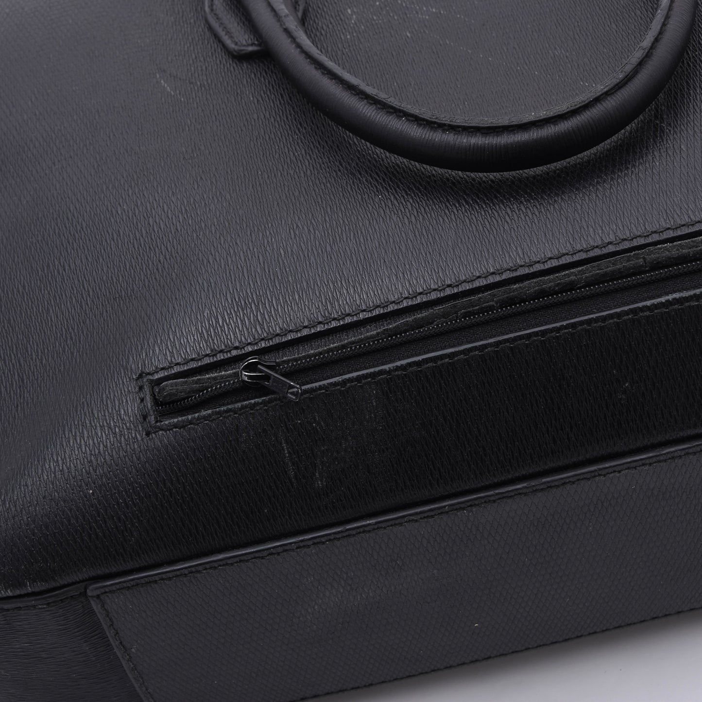 Hugo Boss Ledertasche/Laptop-Tablet-Tasche ca. 40cm - Schwarz