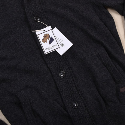 Barbour Essential Strickjacke aus Wolle Größe M - Grau