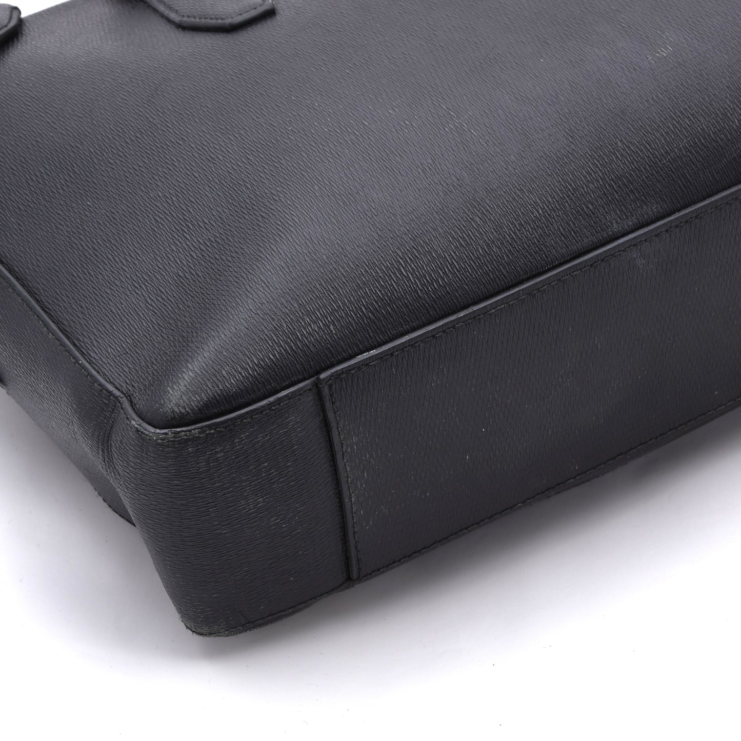 Hugo Boss Ledertasche/Laptop-Tablet-Tasche ca. 40cm - Schwarz