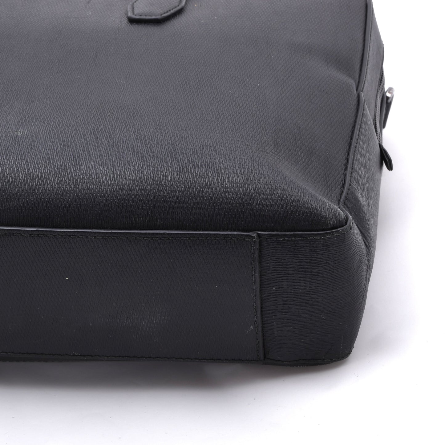 Hugo Boss Ledertasche/Laptop-Tablet-Tasche ca. 40cm - Schwarz