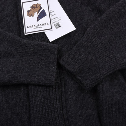Barbour Essential Strickjacke aus Wolle Größe M - Grau