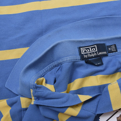 Polo Ralph Lauren 4x Polo Shirts Size M Custom Fit ca. 48-52cm - Striped/Green/Black/Purple