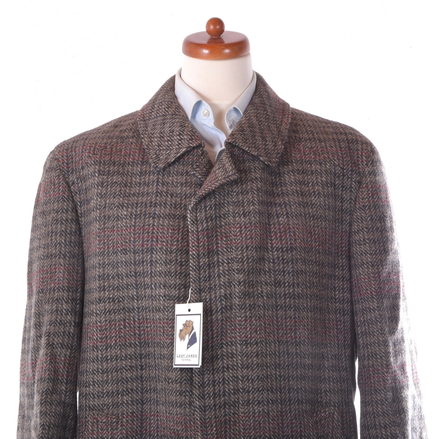 Vintage Tweedmantel, Größe 58 (ca. 63 cm), kariert