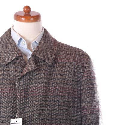 Vintage Tweedmantel, Größe 58 (ca. 63 cm), kariert