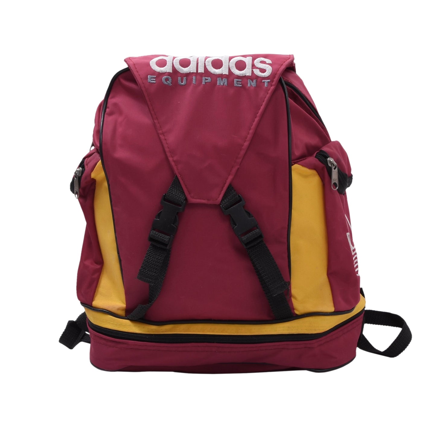 Vintage Adidas Equipment Rucksack/Backpack Bag - Red/Yellow