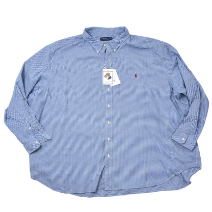 Polo Ralph Lauren Shirt Size 5XB ca. 94.5cm Chest - Blue & White