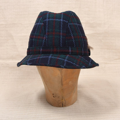 Vintage DAKS London Wolle Ghillie/Bucket Hut Gr. M - Tartan
