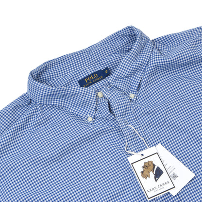 Polo Ralph Lauren Shirt Size 5XB ca. 94.5cm Chest - Blue & White