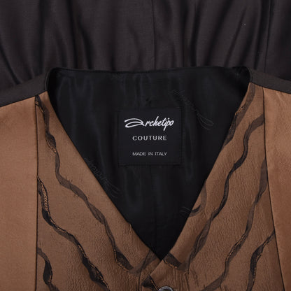 Archetipo Weste aus 100 % Seide, Größe 48 - Kupfer