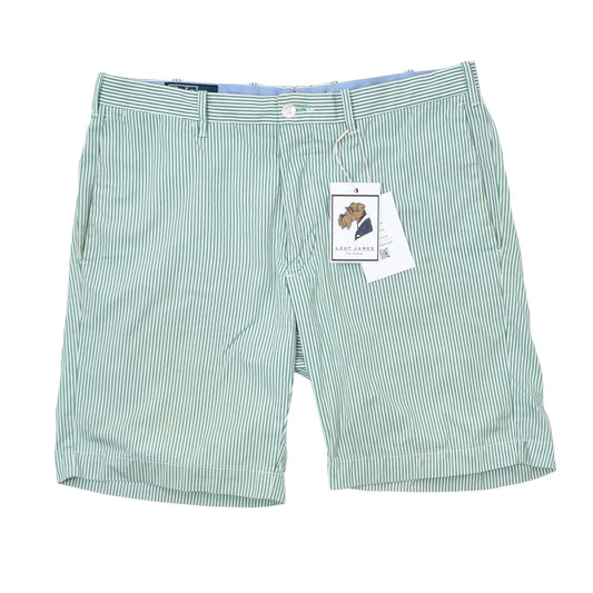 Polo Ralph Lauren Seersucker Shorts Size 32 - Green/White Stripes