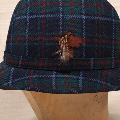Vintage DAKS London Wolle Ghillie/Bucket Hut Gr. M - Tartan