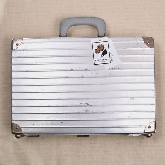 Vintage Rimowa Aluminum Attaché/Briefcase ca. 46cm Wide - Silver