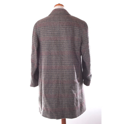 Vintage Tweedmantel, Größe 58 (ca. 63 cm), kariert