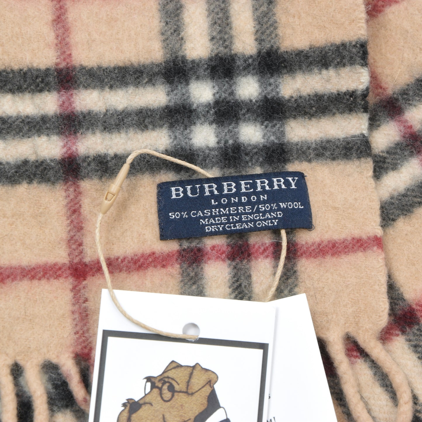 Burberry London 50% Cashmere 50% Wool Scarf  ca. 149cm - Novacheck