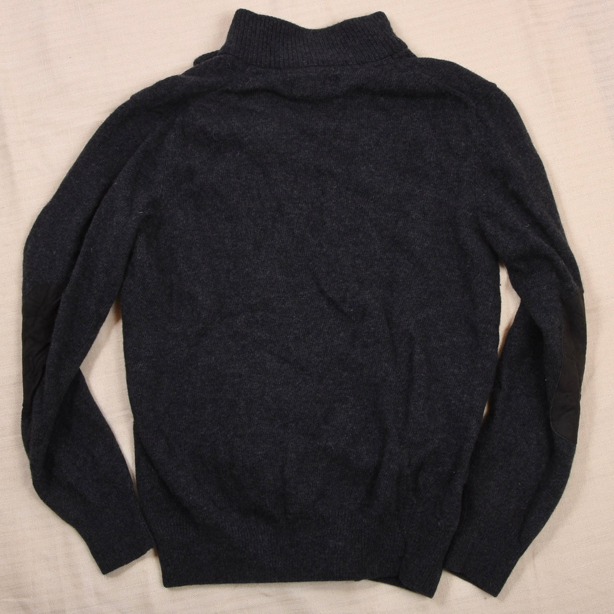 Barbour Essential Strickjacke aus Wolle Größe M - Grau
