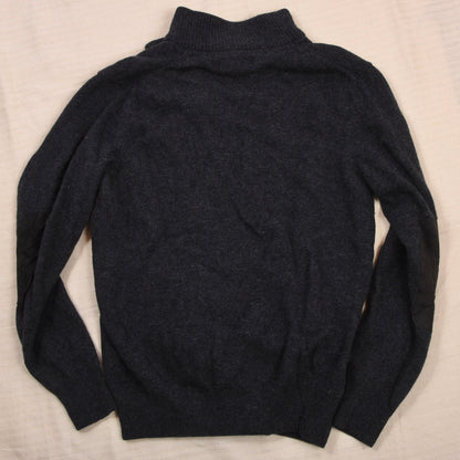 Barbour Essential Strickjacke aus Wolle Größe M - Grau