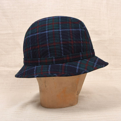 Vintage DAKS London Wolle Ghillie/Bucket Hut Gr. M - Tartan