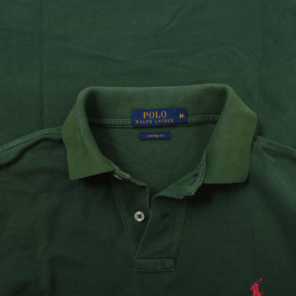 Polo Ralph Lauren 4x Polo Shirts Size M Custom Fit ca. 48-52cm - Striped/Green/Black/Purple