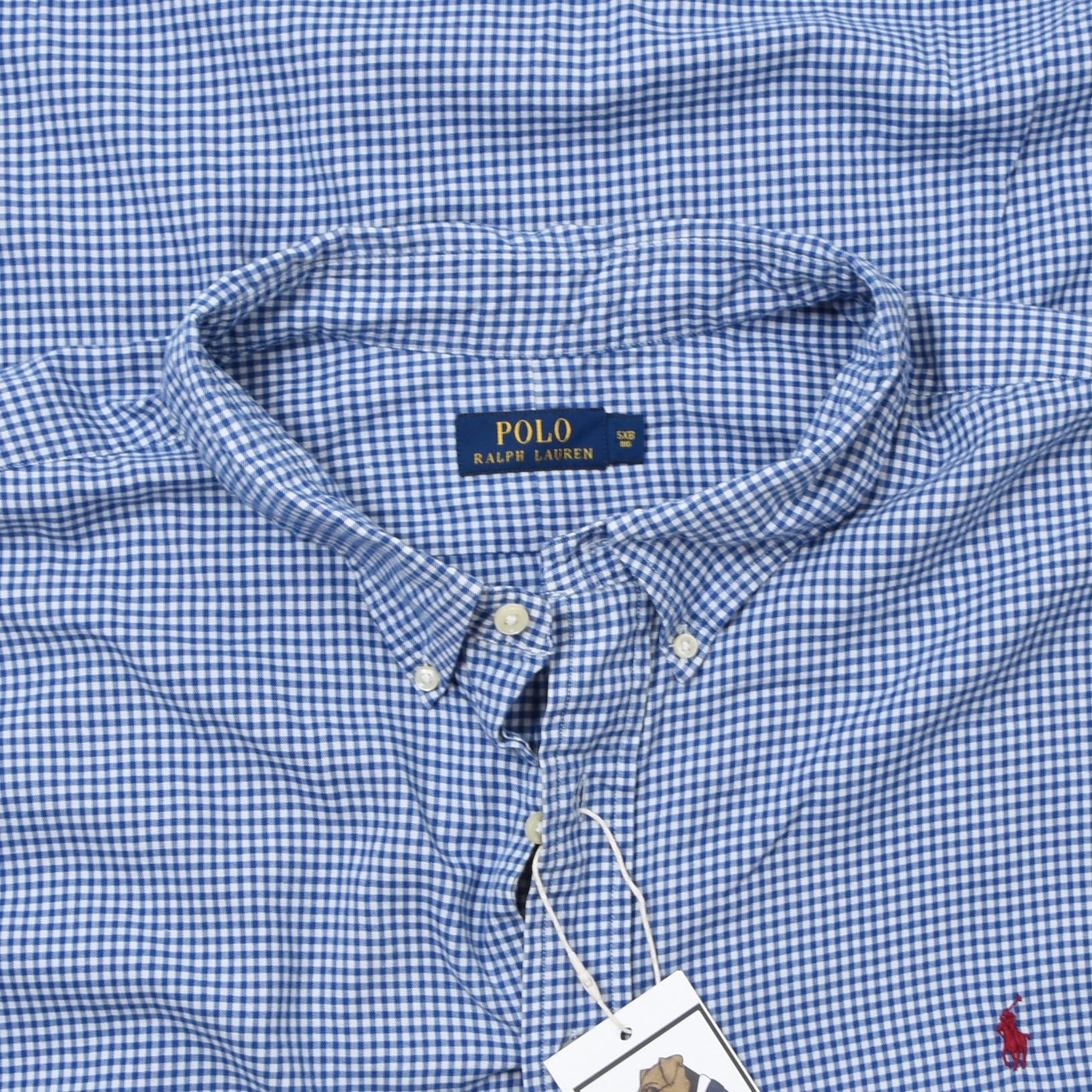 Polo Ralph Lauren Shirt Size 5XB ca. 94.5cm Chest - Blue & White