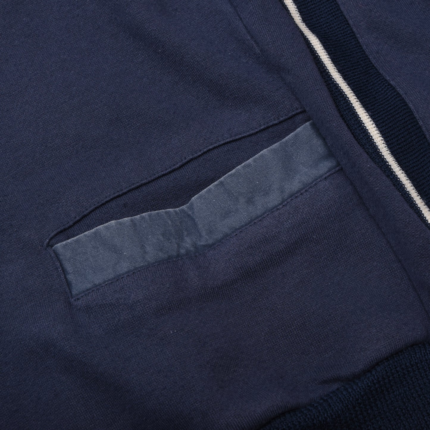 Vintage 1980er Adidas Strickjacke Größe 50 ca. 58cm - Blau