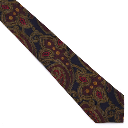 Vintage Gianfranco Ferré Silk Tie Made in Italy - Navy Paisley