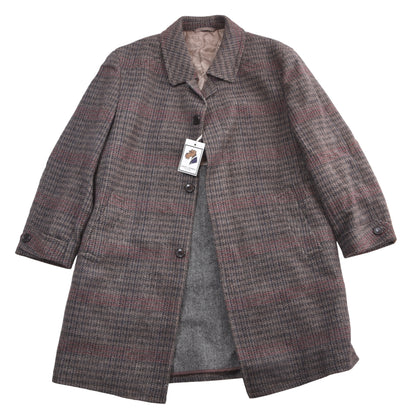 Vintage Tweedmantel, Größe 58 (ca. 63 cm), kariert